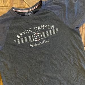 Bryce Canyon Soft Gray T-shirt.  Dark Gray.  XL